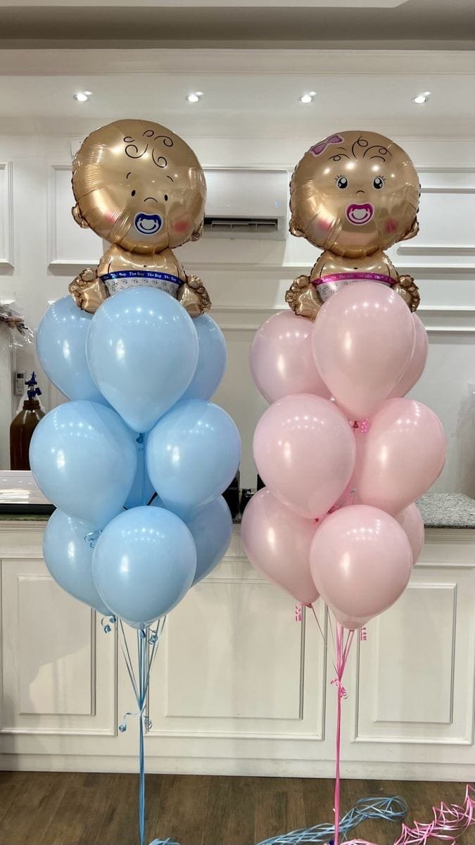 Baby Shower & Gender Reveal Foils Bouquet