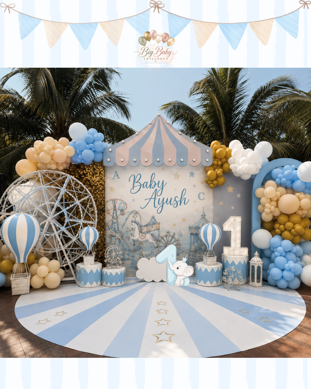 First birthday baby boy