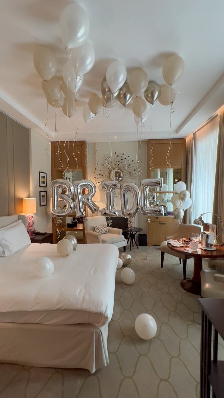 Bride Room Balloons Decor